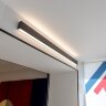 Линейный светодиодный накладной двусторонний светильник 78см 30Вт 3000К черный - Фото 2