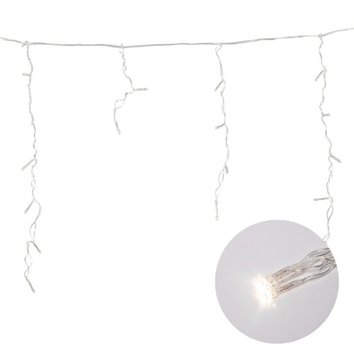 ULD-B1805-048-DTA WARM WHITE IP20 Бахрома светодиодная с контроллером, 1.8 м, 48 светодиодов, Теплый белый свет, Провод прозрачный. - фото 4