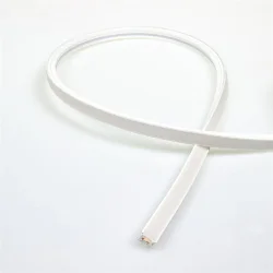 Силиконовая оболочка 14/10x10mm с LED лентой 24VDC, smd2121, 130led/m, 9.6W/m, warm white, IP67, S48