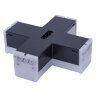 ULO-N11X-12W-4000K IP40 BLACK Светильник светодиодный X-образный, Белый свет 4000K, 1200Лм, Алюминий, Цвет черный, TM Uniel - фото 2
