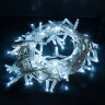 Новогодняя гирлянда нить белый с эффектом мерцания 10м IP65 - Фото 3