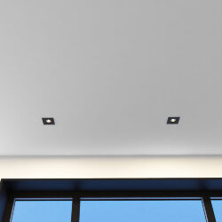 Встраиваемый светильник, IP 20, 50 Вт, GU10, черный, алюминий, Denkirs DK2038-BK