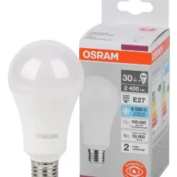 Лампа светодиодная LV 30SW/6500K (=300W) E27 | LED Value 2Y | Груша | - OSRAM