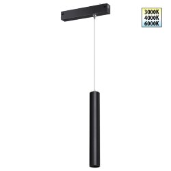 Трековый светодиодный светильник с переключателем цветовой темперетуры «Novotech» 359963, серия: VECTOR (крепление к треку)