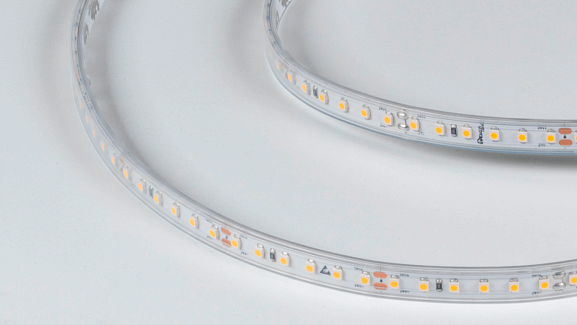 Светодиодная лента 9.6Вт 24В IP65 теплое свечение, DSG3120-24-WW-65. Фото 2