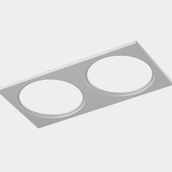 Рамка двойная для серии COMBO 4, квадратная, белая, COMBO-4S2-WH 004190