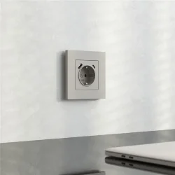 W0012917/ Рамка на 1 пост Slab (дымчатый софт) W0012917