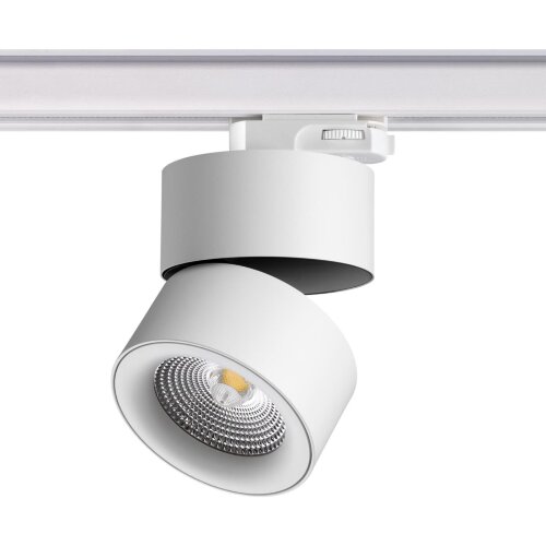 Трёхфазный трековый светодиодный светильник «Novotech» 358788, серия: GRODA. Фото 1.
