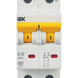 Выключатель автоматический модульный 2п C 10А 6кА ВА47-60M KARAT IEK MVA31-2-010-C