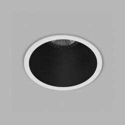 Встраиваемый светильник, IP 20, 10 Вт, GU5.3, LED, белый/черный, пластик, Denkirs DK3026-WB