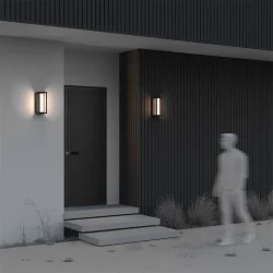 Настенный светильник (бра) Expo 3000К 12Вт IP 54 (Черный)