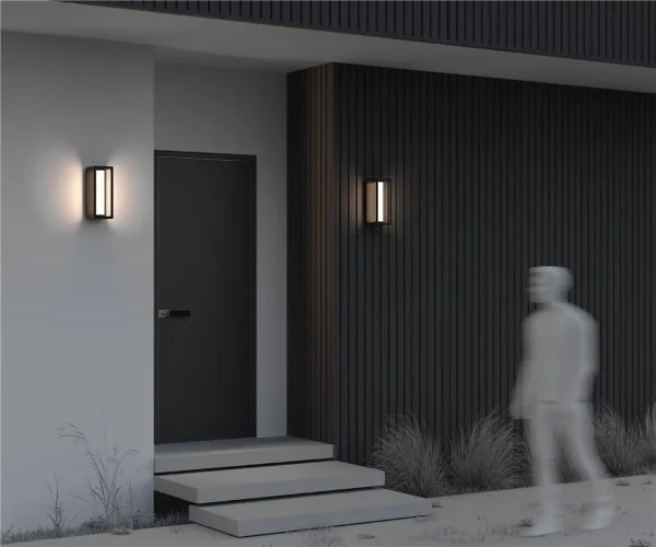 Настенный светильник (бра) Expo 3000К 12Вт IP 54 (Черный) - фото 3