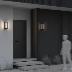 Настенный светильник (бра) Expo 3000К 12Вт IP 54 (Черный)