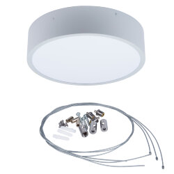 ULO-K40A 30W-4000К-R40 IP40 LIGHT GREY Светильник светодиодный накладной, Белый свет 4000K, Диаметр 400мм, Корпус светло-серый