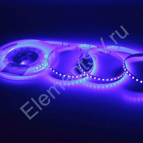 Светодиодная лента Standart Pro class, 2835, 120 led/m, 8mm, без скотча, blue, 24V, IP20, SL19 - фото.