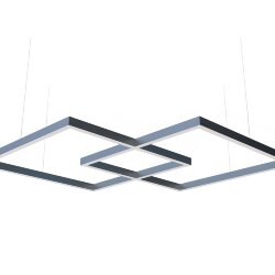 L-образный алюминиевый соединитель профиля 7050 серый