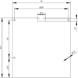 Заглушка металл 7774 сталь 1 мм