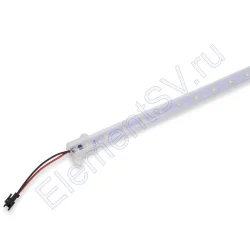 Светодиодная линейка в корпусе 2835, 25 led, 220V, 8W, 500mm, D214, day white