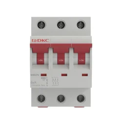 Выключатель автоматический модульный 3п C 6А 6кА MB63 YON MB63N-3PC06