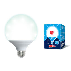 LED-G120-22W-4000K-E27-FR-NR Лампа светодиодная, Форма шар, матовая, Серия Norma, Белый свет 4000K, Картон.