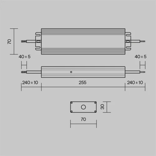 Источник напряжения 48В 200Вт IP67 PSL008 (Серебро) PSL008-200W-48V-IP67 - фото 2