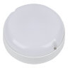 ULW-Q243 12W-6500К-NL SENSOR IP65 WHITE Светильник светодиодный влагозащищенный, с датчиком освещенности и движения, Дежурный-основной режимы, Круг, Дневной свет6500K, Диаметр 135мм, Белый - фото 1