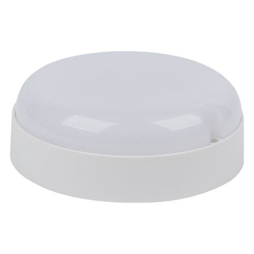 ULW-Q243 12W-6500К-NL SENSOR IP65 WHITE Светильник светодиодный влагозащищенный, с датчиком освещенности и движения, Дежурный-основной режимы, Круг, Дневной свет6500K, Диаметр 135мм, Белый - фото 2