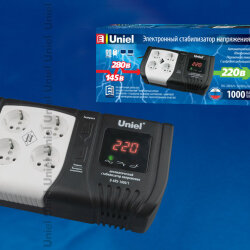 U-ARS-1000-1 Стабилизатор напряжения Uniel серии Standard Expert 1000 ВА