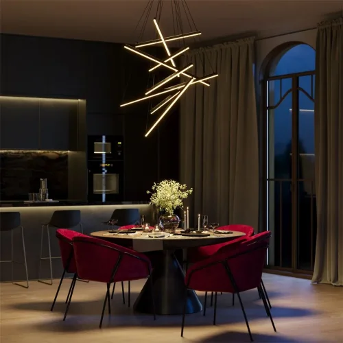 Подвесной светильник Line 3000-4000К 90Вт (Черный) - фото 2