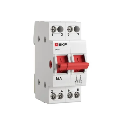 Переключатель трехпозиционный ТПС-63 2P 16А PROxima EKF TPS216 - фото