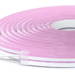 NeonLine ELF PVC интерьерный, боковой изгиб, 12В, IP53, 6мм, 1м, кратность реза 1см, розовый
