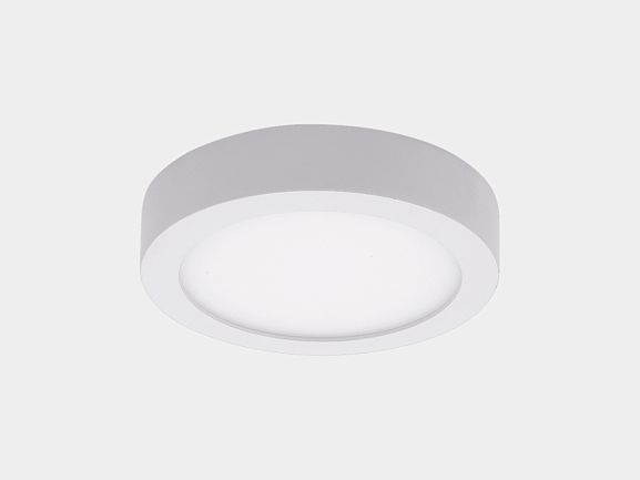 'Светильник светодиодный потолочный накладной ультратонкий, серия KH, Белый, 9Вт, IP20, Теплый белый (2700-3000К), KH-R120-9-WW. Фото 2