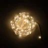 Гирлянда Роса Про 20м Тепло-Белая 24В, 200 LED, Провод Прозрачный ПВХ, IP65. Фото 1.