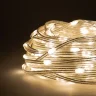 Гирлянда Роса Про 20м Тепло-Белая 24В, 200 LED, Провод Прозрачный ПВХ, IP65. Фото 2.