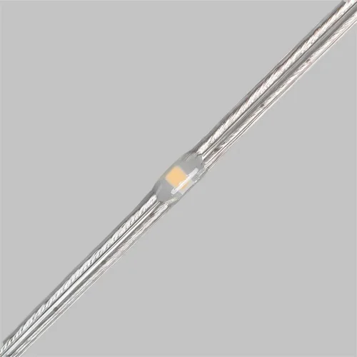 Гирлянда Роса Про 20м Тепло-Белая 24В, 200 LED, Провод Прозрачный ПВХ, IP65. Фото 5.