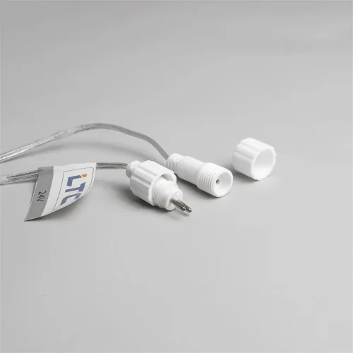 Гирлянда Роса Про 20м Тепло-Белая 24В, 200 LED, Провод Прозрачный ПВХ, IP65. Фото 6.