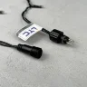 Гирлянда Нить 10м Зеленая 24В, 100 LED, Провод Черный ПВХ, IP54. Фото 4.