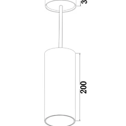 Подвесной светильник Focus LED 1x12Вт 4000K (Белый)