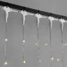 Гирлянда Занавес 2 x 2 м Желтый 220В, 400 LED, Провод Прозрачный ПВХ, IP54. Фото 2.