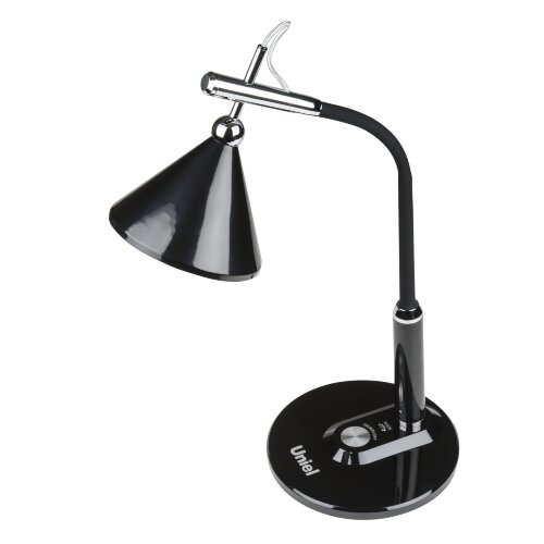 TLD-569 Black-LED-400Lm-2700-5500K-Dimmer Светильник настольный, 8W, Сенсорный выключатель, Черный, TM Uniel - фото 6