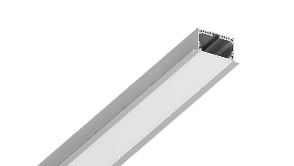 Встраиваемый алюминиевый профиль Design LED LE 6332, 2500 мм, анодированный, LE.6332-R - фото