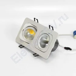 Светодиодный светильник встраиваемый 98.2 series white housing BW156 (10W,220V,day white)