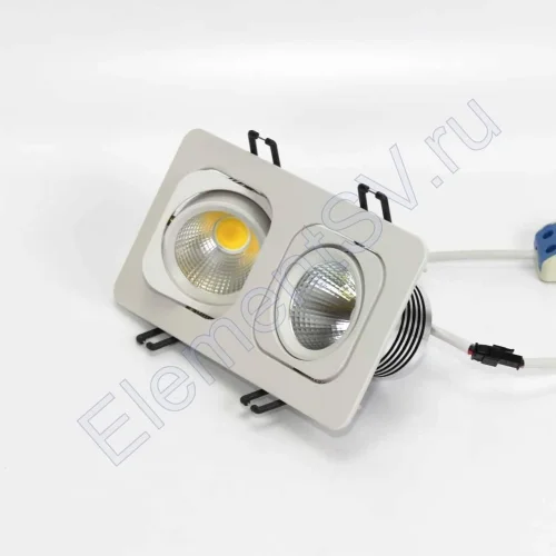 Светодиодный светильник встраиваемый 98.2 series white housing BW156 (10W,220V,day white) - фото.