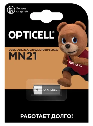 Элемент питания алкалиновый A23/MN21/8LR932 12В (блист.1шт) Specialty Opticell 5070001/6070001 - фото