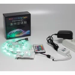 Набор светодиодной ленты 5XRGB30-A01 X11 (12V, RGB 30led/m 5m, IR, Wi-Fi, адаптер 220V, IP20)