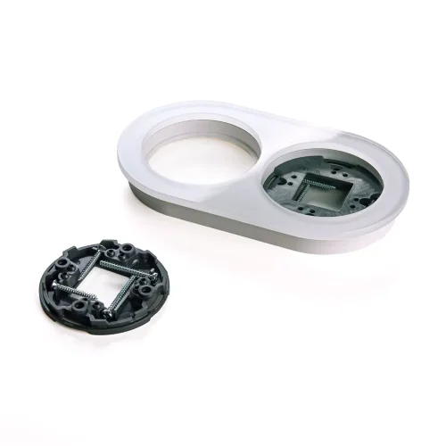 Рамка из стекла на 2 поста белый W0025101 - фото 5