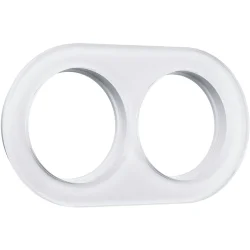 Рамка из стекла на 2 поста белый W0025101