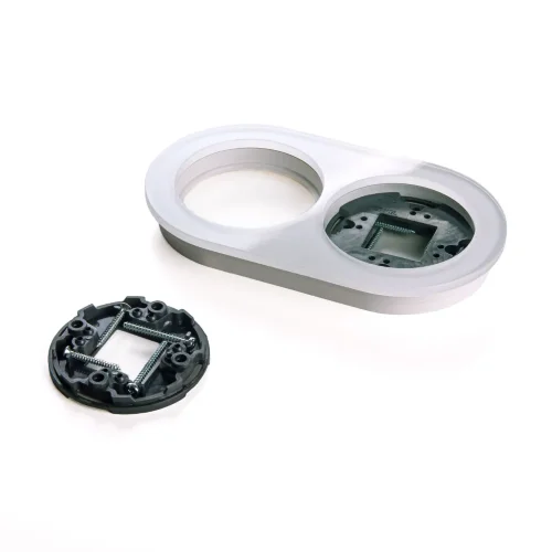 Рамка из стекла на 2 поста белый W0025101 - фото 5