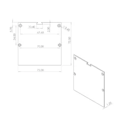 Заглушка для профиля LC-LP-7774 (180)