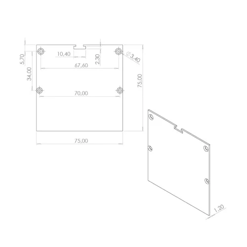 Заглушка для профиля LC-LP-7774 (180) - фото II